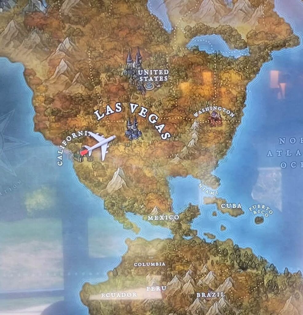 map to las vegas
