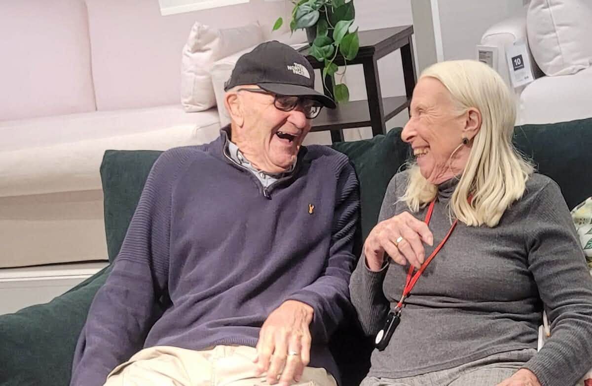 residents laughing together